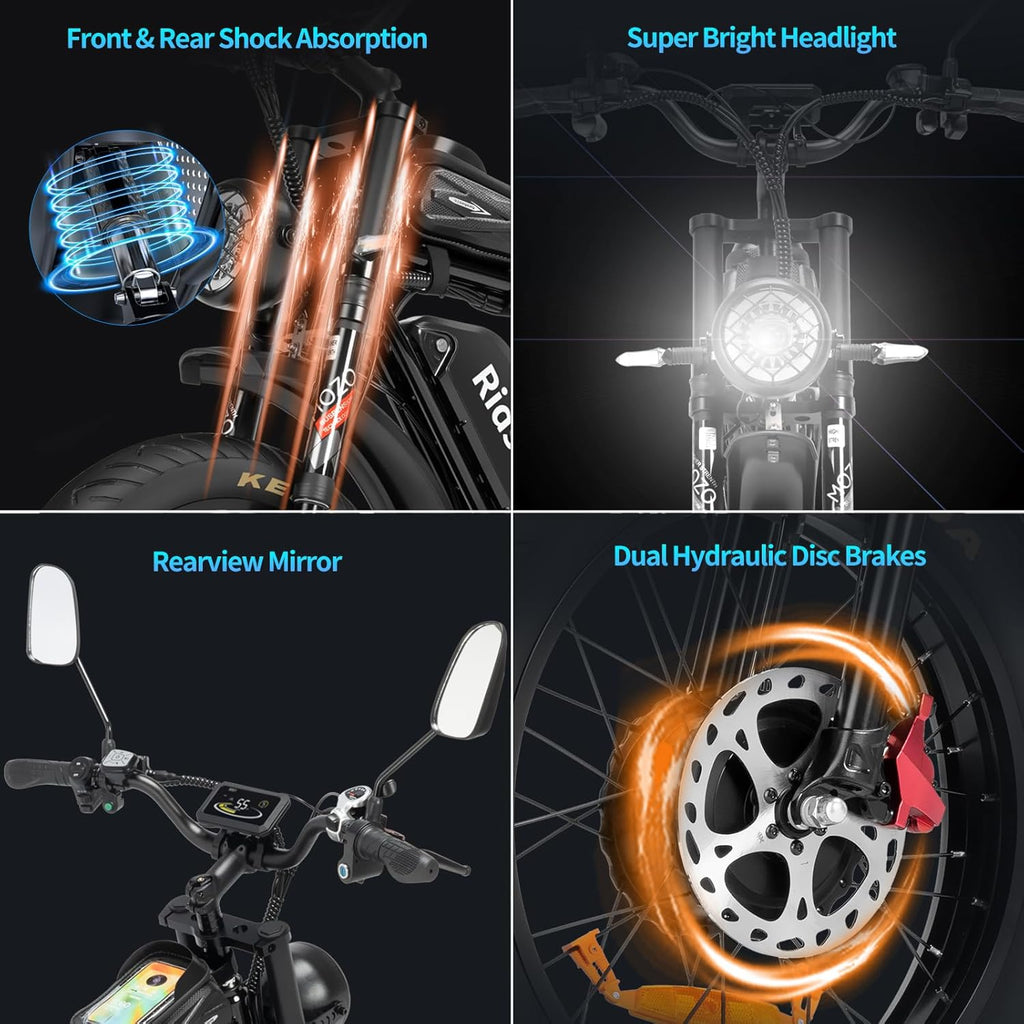 Electric Bike for Adults, 1000/2000W, 25-37Mph