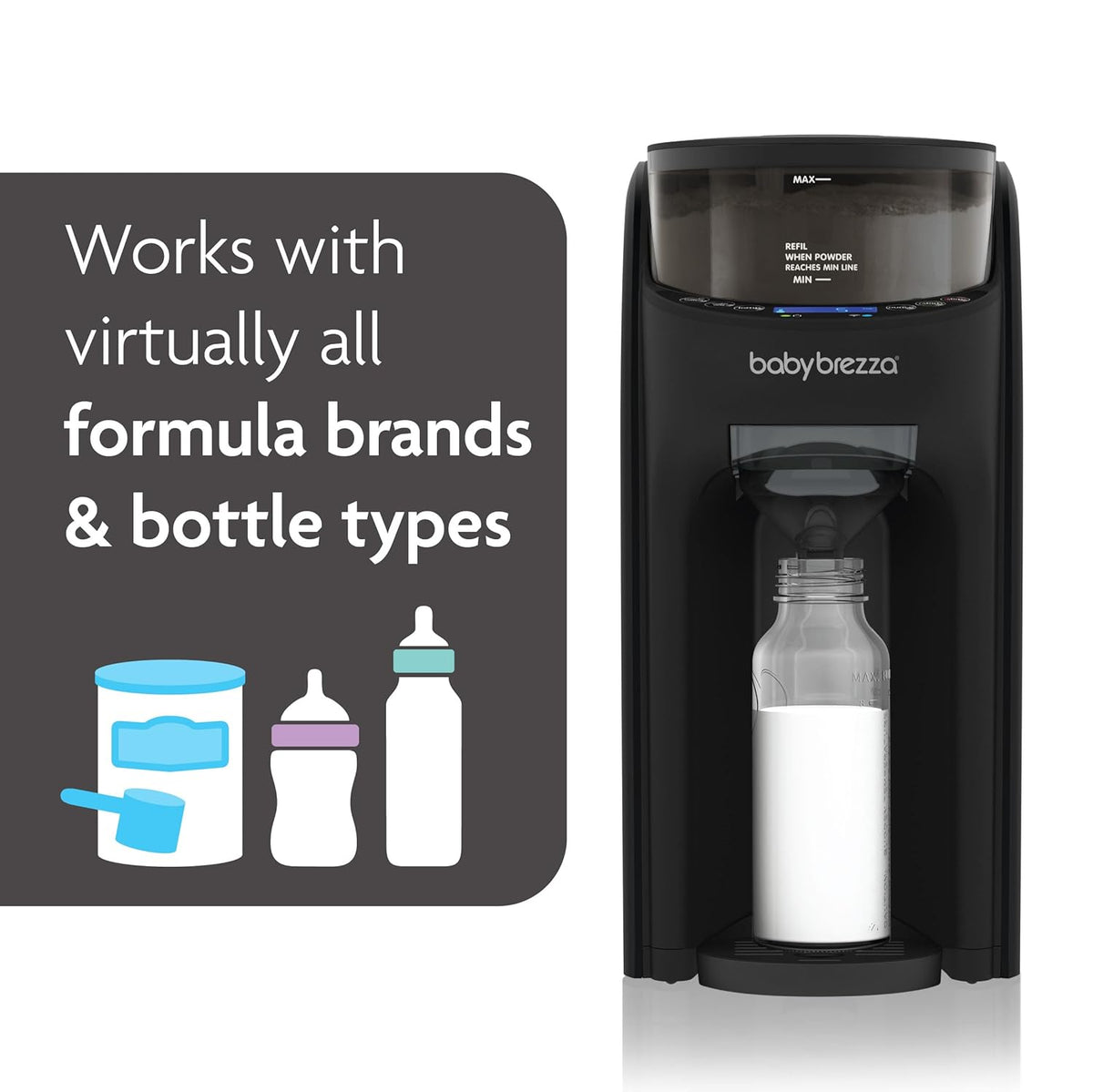 WiFi-Enabled Baby Formula Dispenser, Black