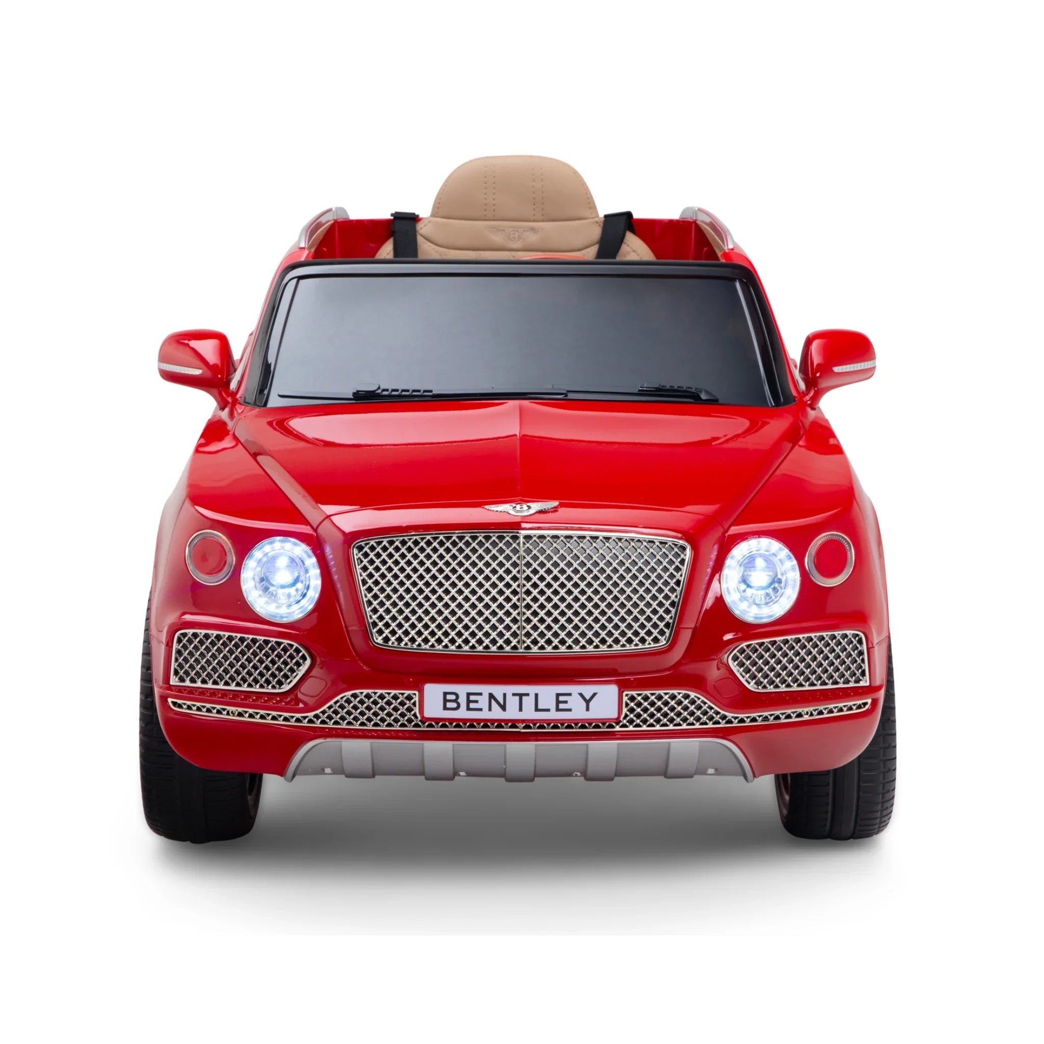 12V Licensed Bentley Bentayga Kids Ride On 1 Seater Car Rubber Tires Leather Seat With RC