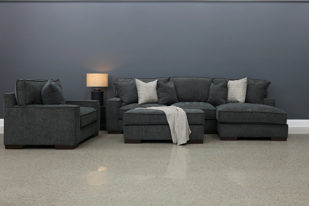 Gembrook RHF Sofa Chaise Dark Grey
