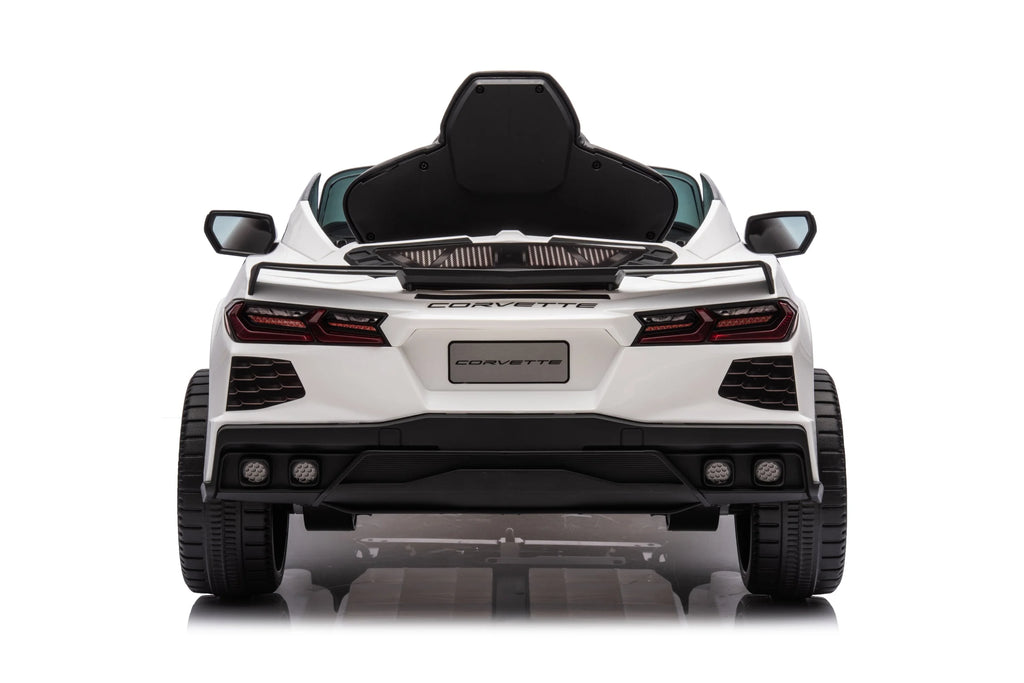 12V Chevrolet Corvette C8 Kids Ride On One Seater Electric Car with RC