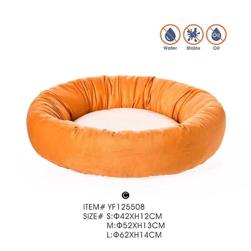 Cat Donut Bed Pet Dog Round Bed