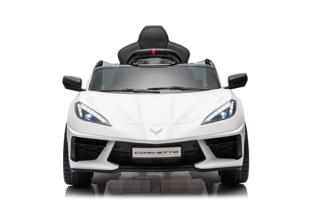 12V Chevrolet Corvette C8 Kids Ride On One Seater Electric Car with RC