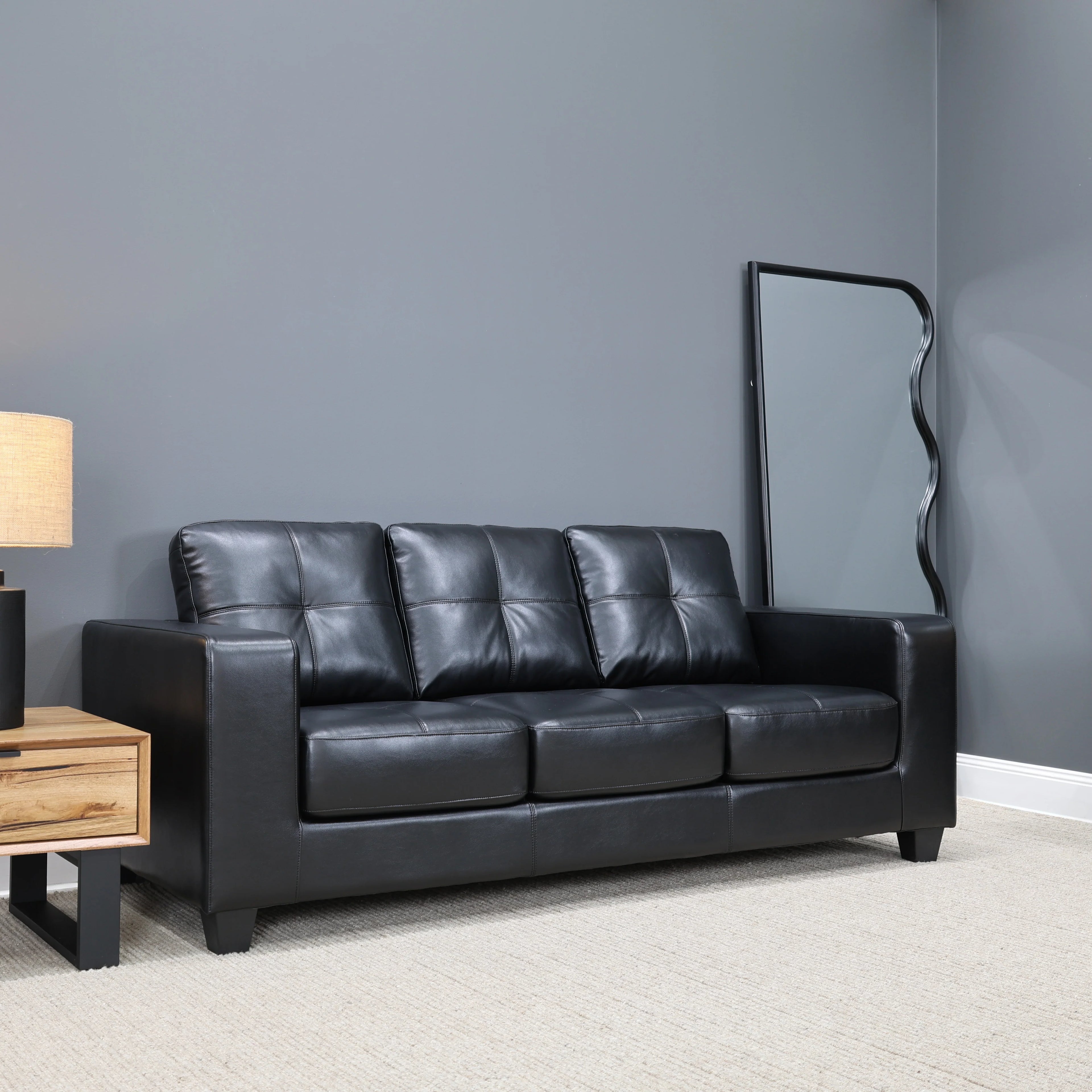 Casey 3 Seater Sofa Black