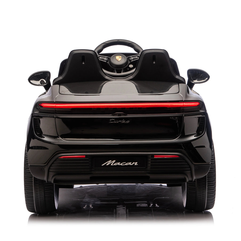 Licensed 24V Porsche Macan Turbo EV Kids Ride On One Seater cars, Rubber Tires, Leather Seat, with RC