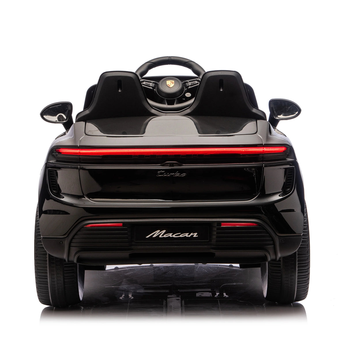 Licensed 24V Porsche Macan Turbo EV Kids Ride On One Seater cars, Rubber Tires, Leather Seat, with RC