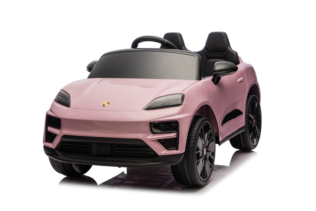 Licensed 24V Porsche Macan Turbo EV Kids Ride On One Seater cars, Rubber Tires, Leather Seat, with RC