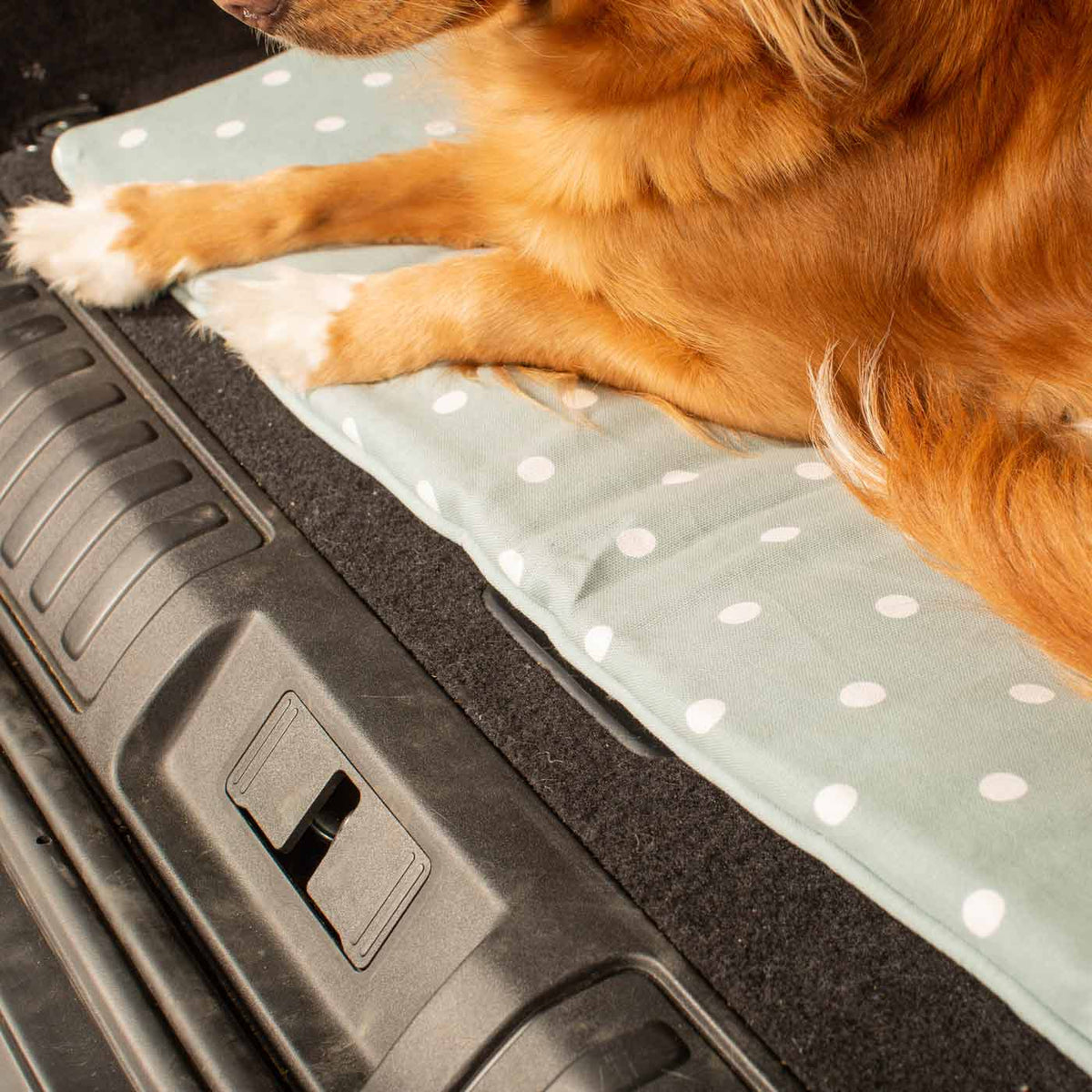 Travel Mat in Duck Egg Spot