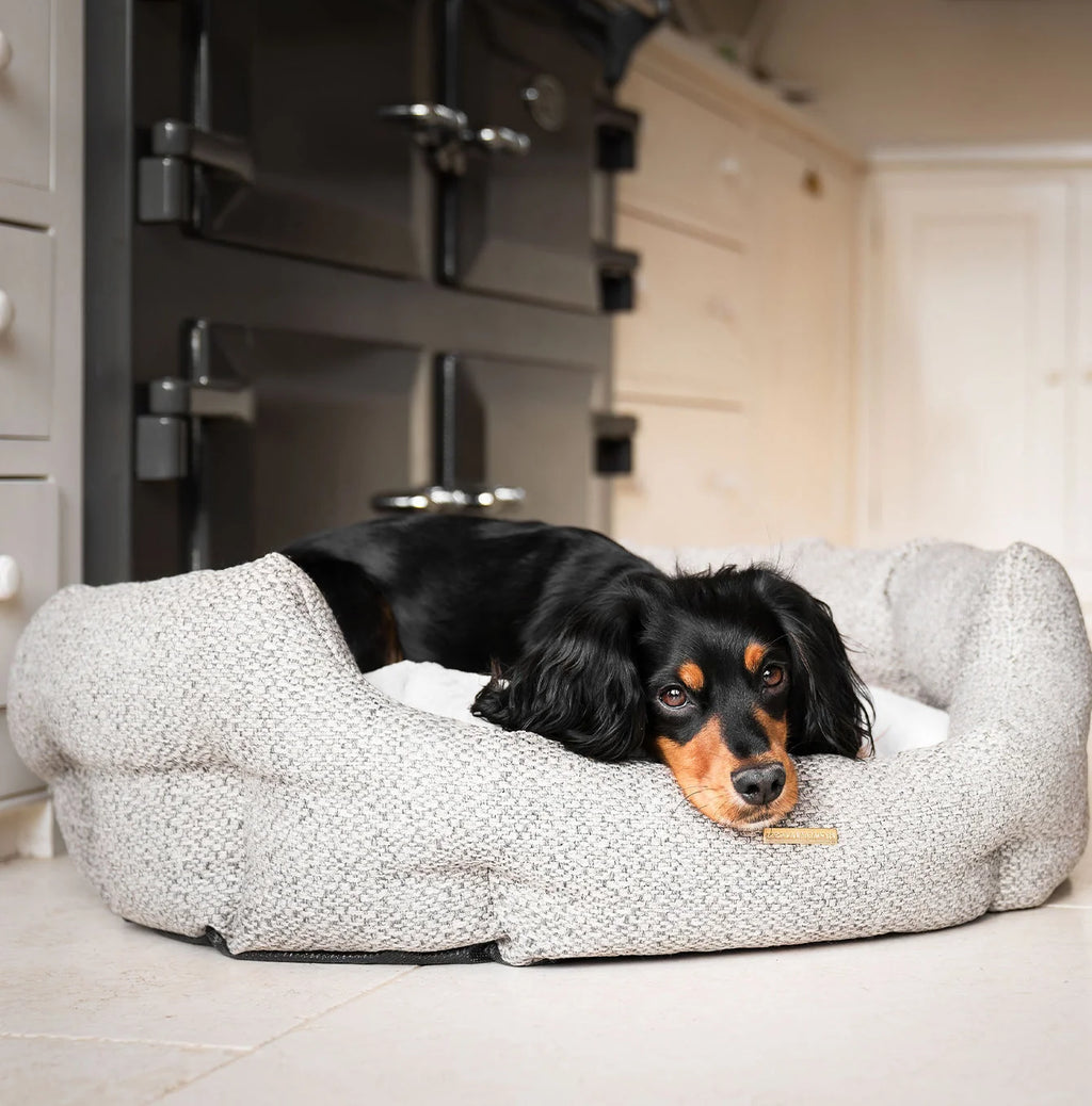 Oval Bed in Pebble