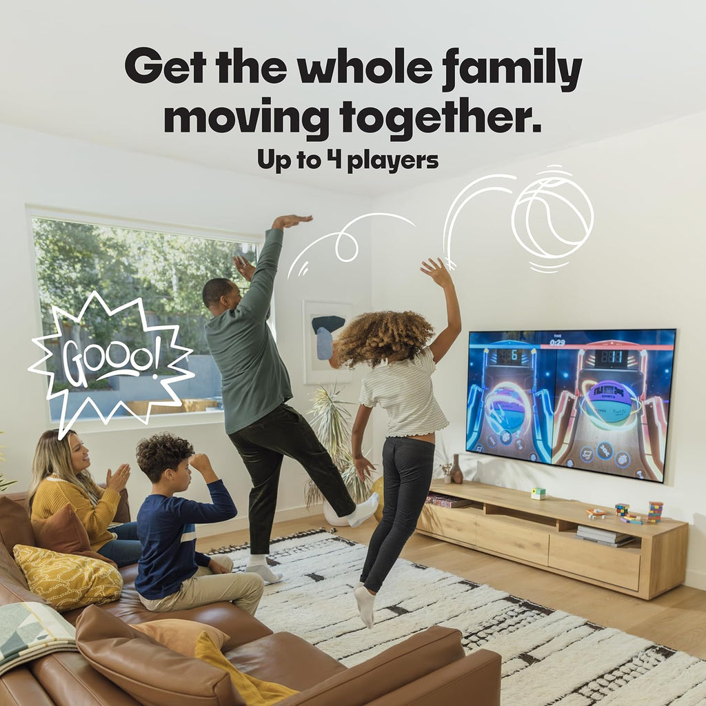 Interactive Indoor Play System for Kids and Families, Motion-Activated Gaming Console with Fun Fitness and Family-Friendly Games
