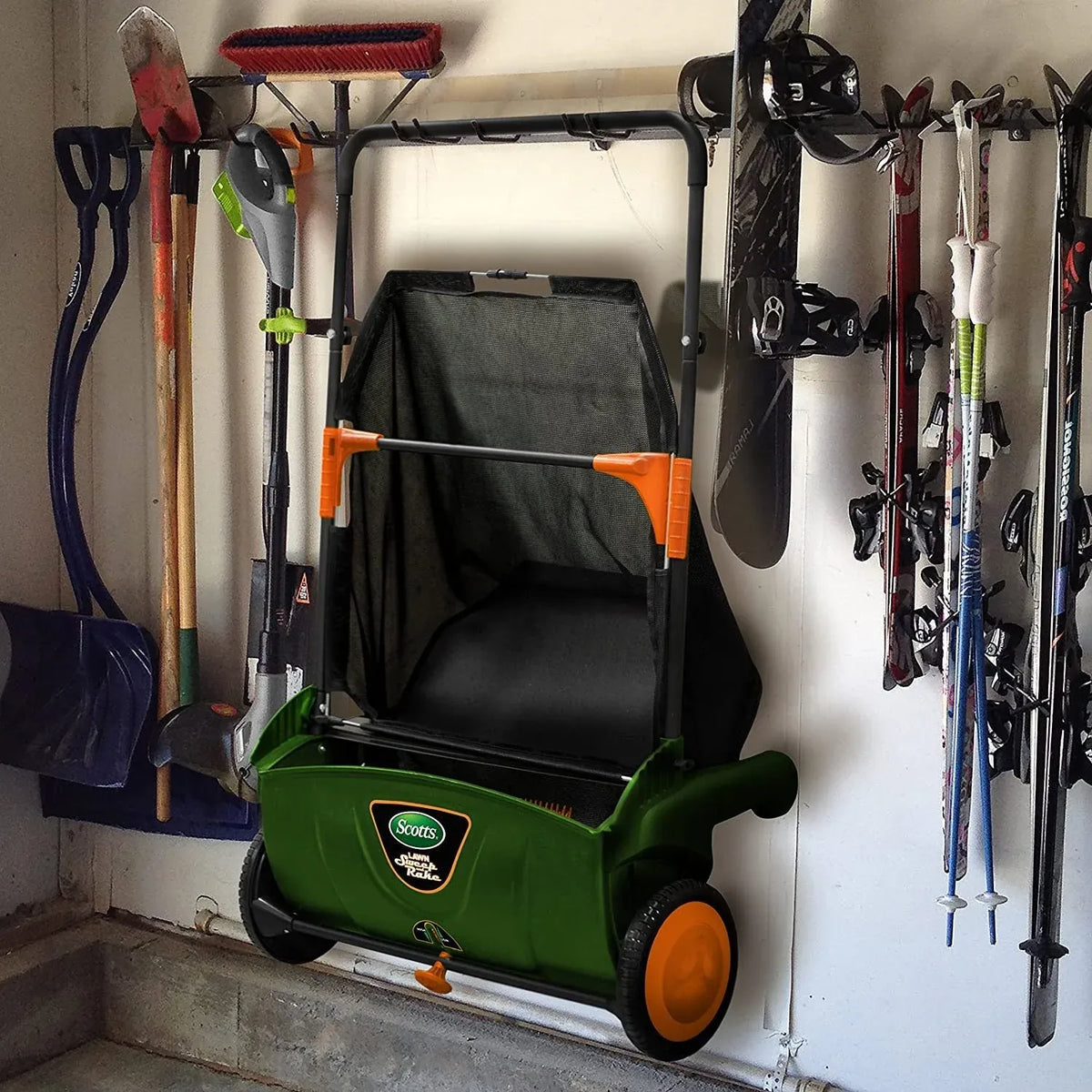26-Inch Push Lawn Sweeper with 3.6-Bushel Collection Bag
