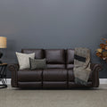 Laura 3 Seater Electric Sofa English Tan Leather