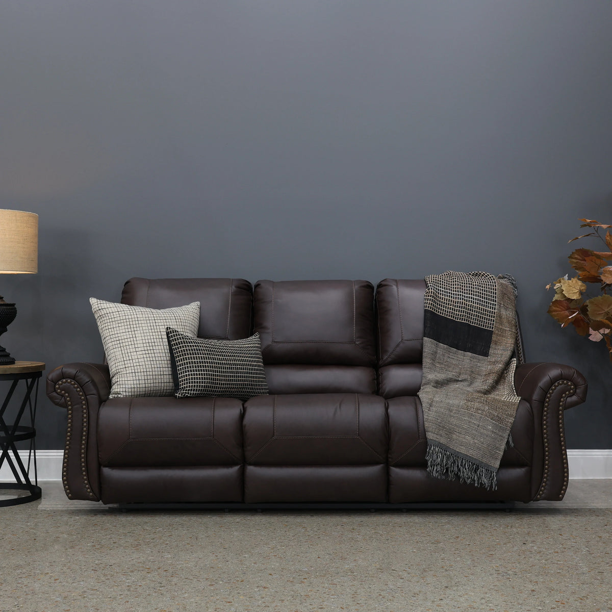 Laura 3 Seater Electric Sofa English Tan Leather