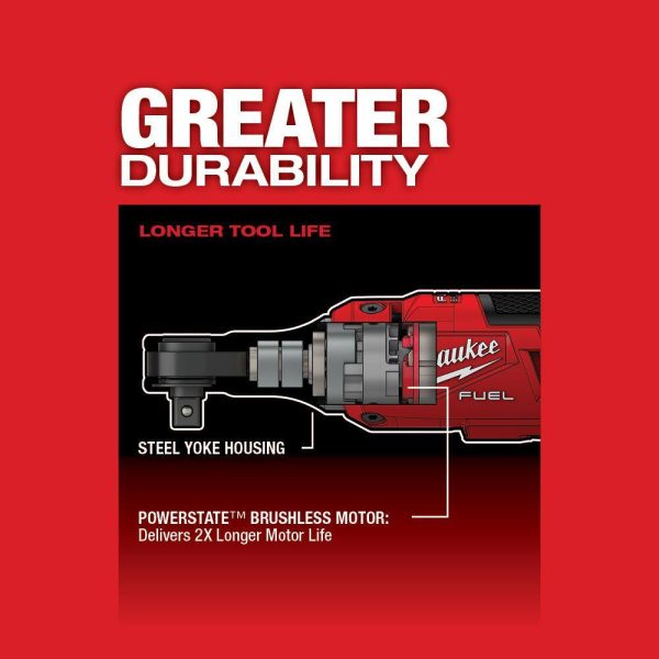 12V Brushless Cordless 3/8-Inch High-Speed Ratchet Kit with 2 Batteries, Charger and Bag