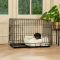 Cozy & Calming Puppy Cage Bed In Ivory Bouclé