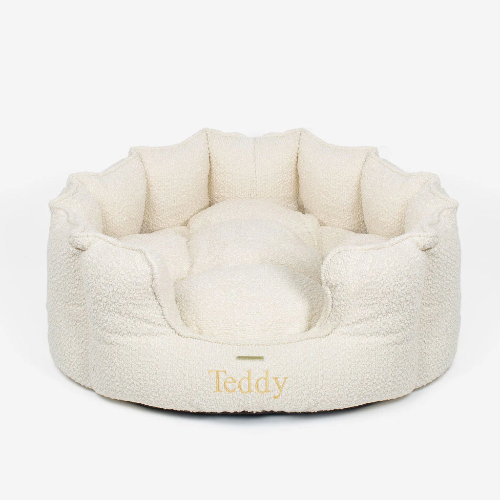High Wall Bed For Dogs in Bouclé