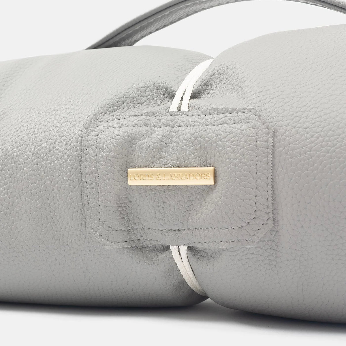 Travel Mat in Granite Rhino Faux Leather