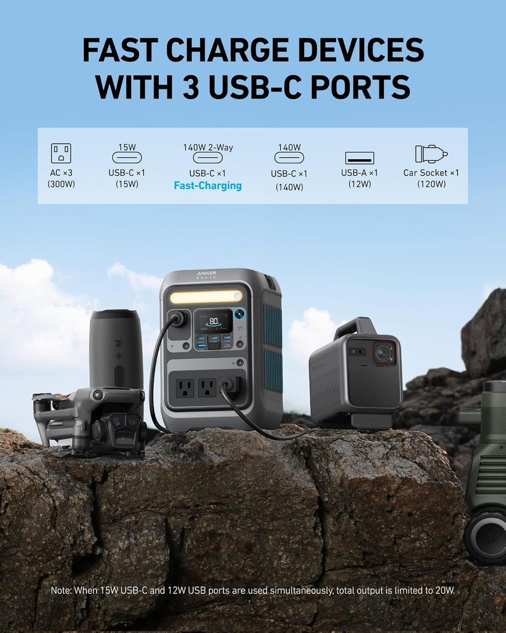 288Wh Portable Power Station