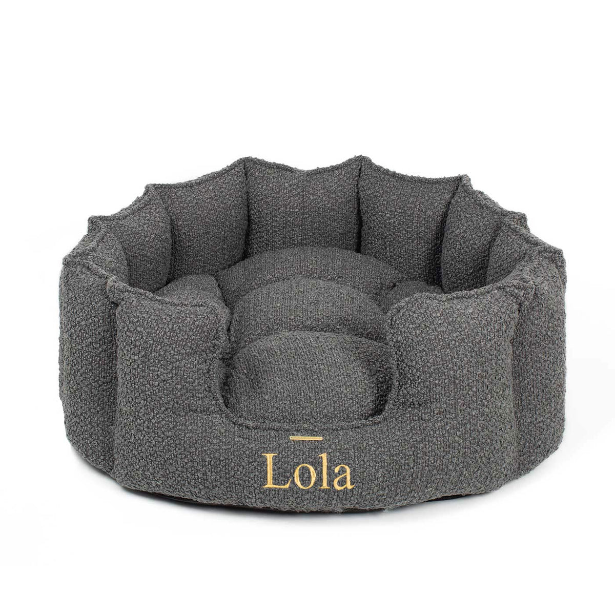High Wall Bed For Dogs in Bouclé