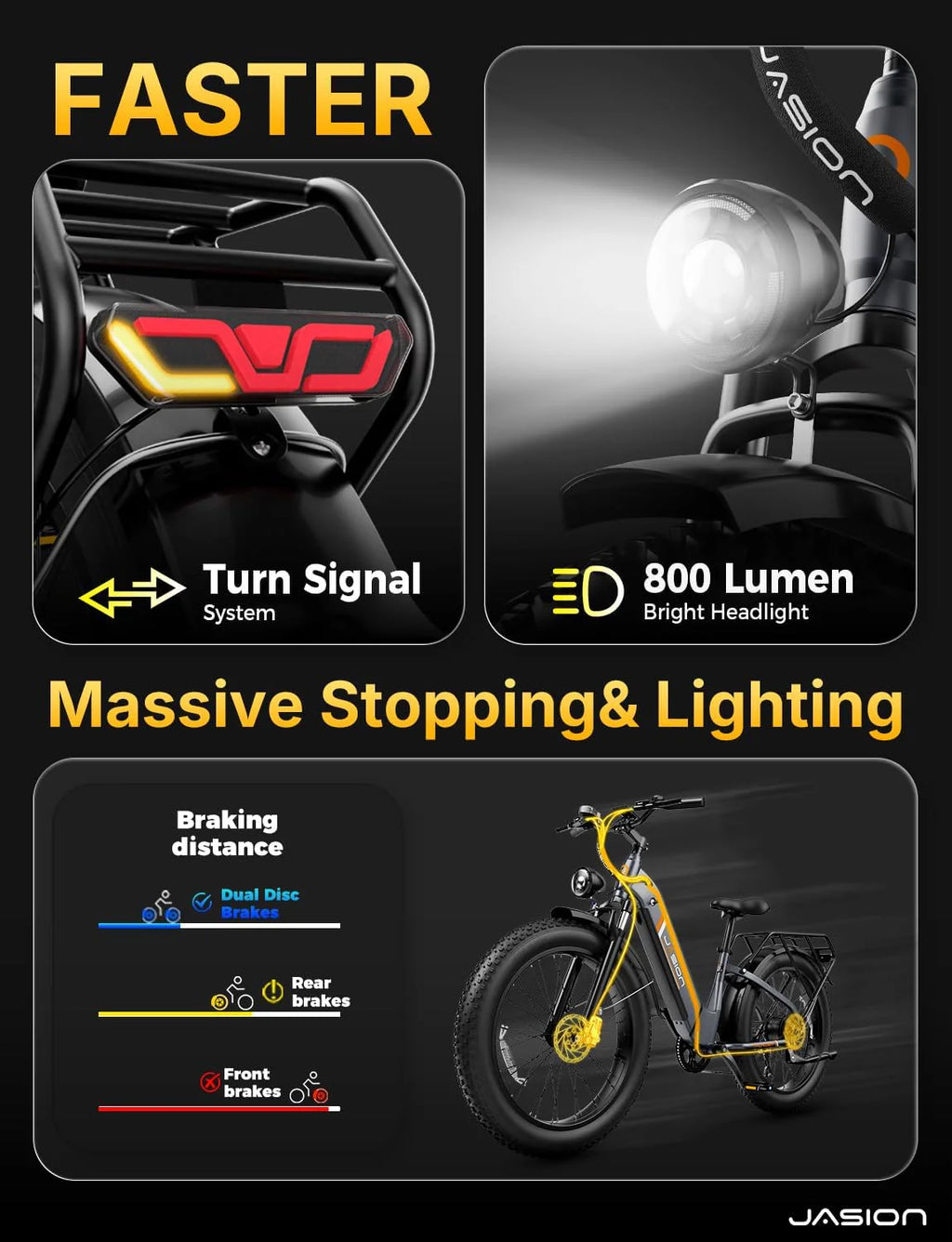 1500W Electric Fat Tire Bike, 30+ MPH, 80-Mile Range, Hydraulic Disc Brakes