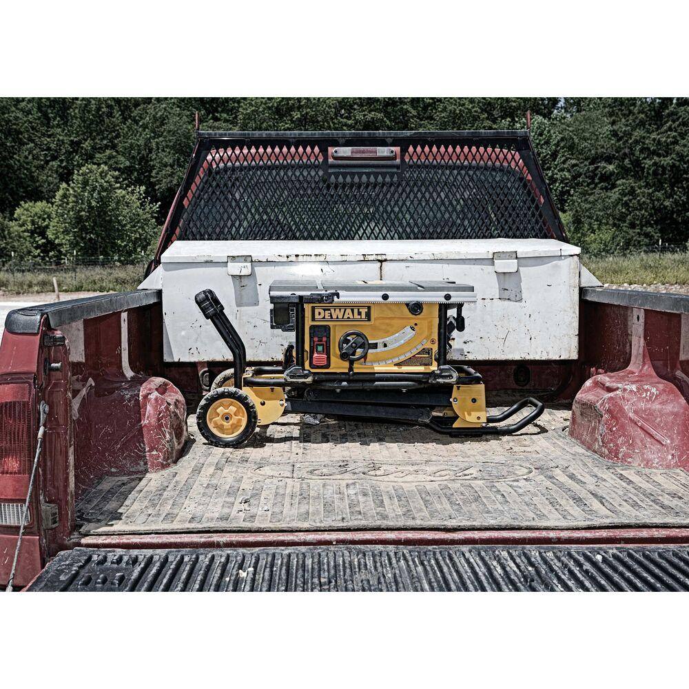 15 Amp 10-Inch Corded Job Site Table Saw with Rolling Stand