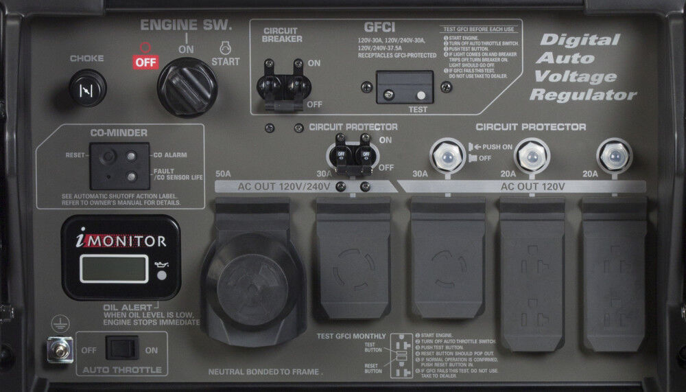 10,000W Industrial Generator with Carbon Monoxide Sensor