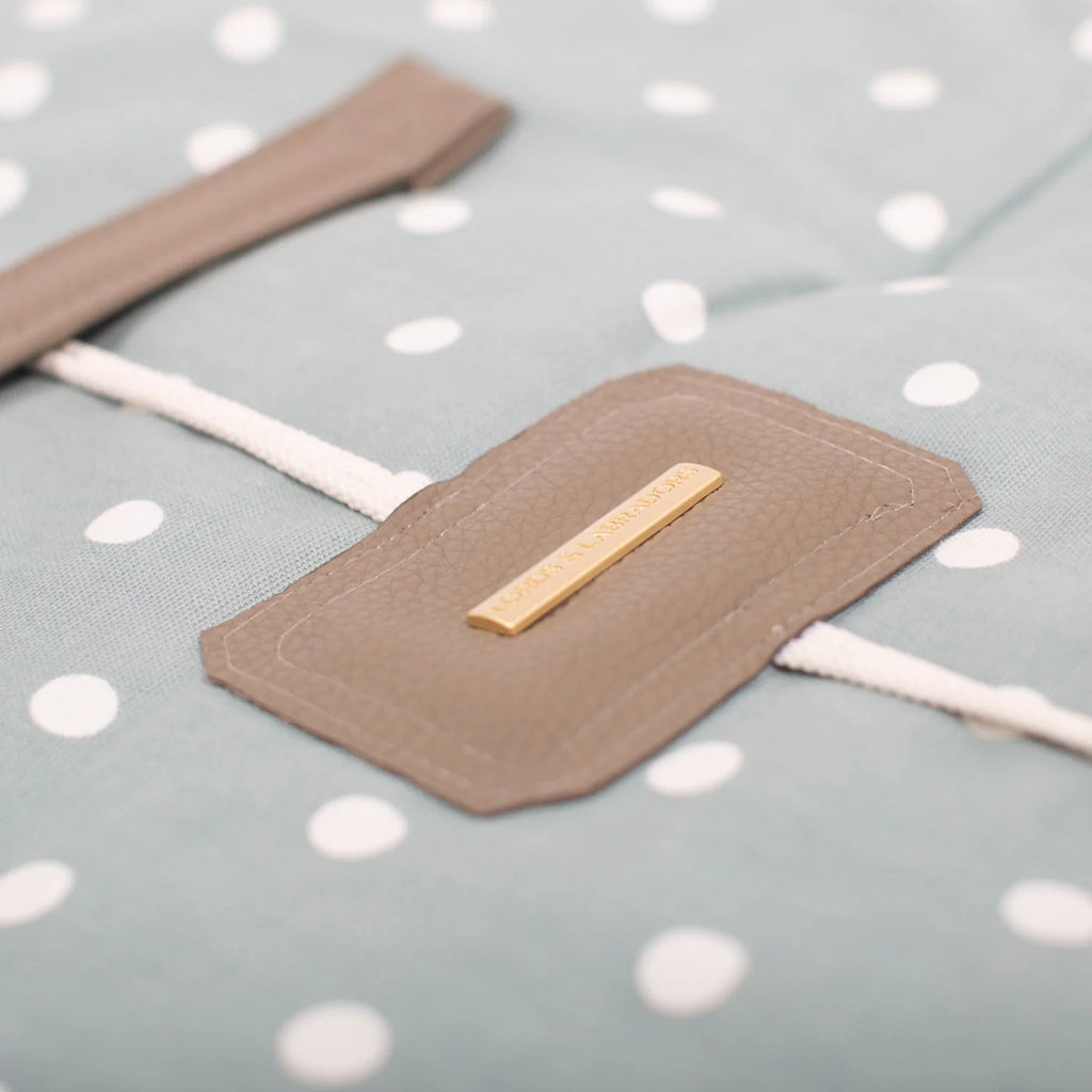 Travel Mat in Duck Egg Spot