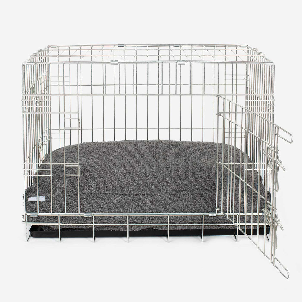 Dog Cushion in Granite Bouclé