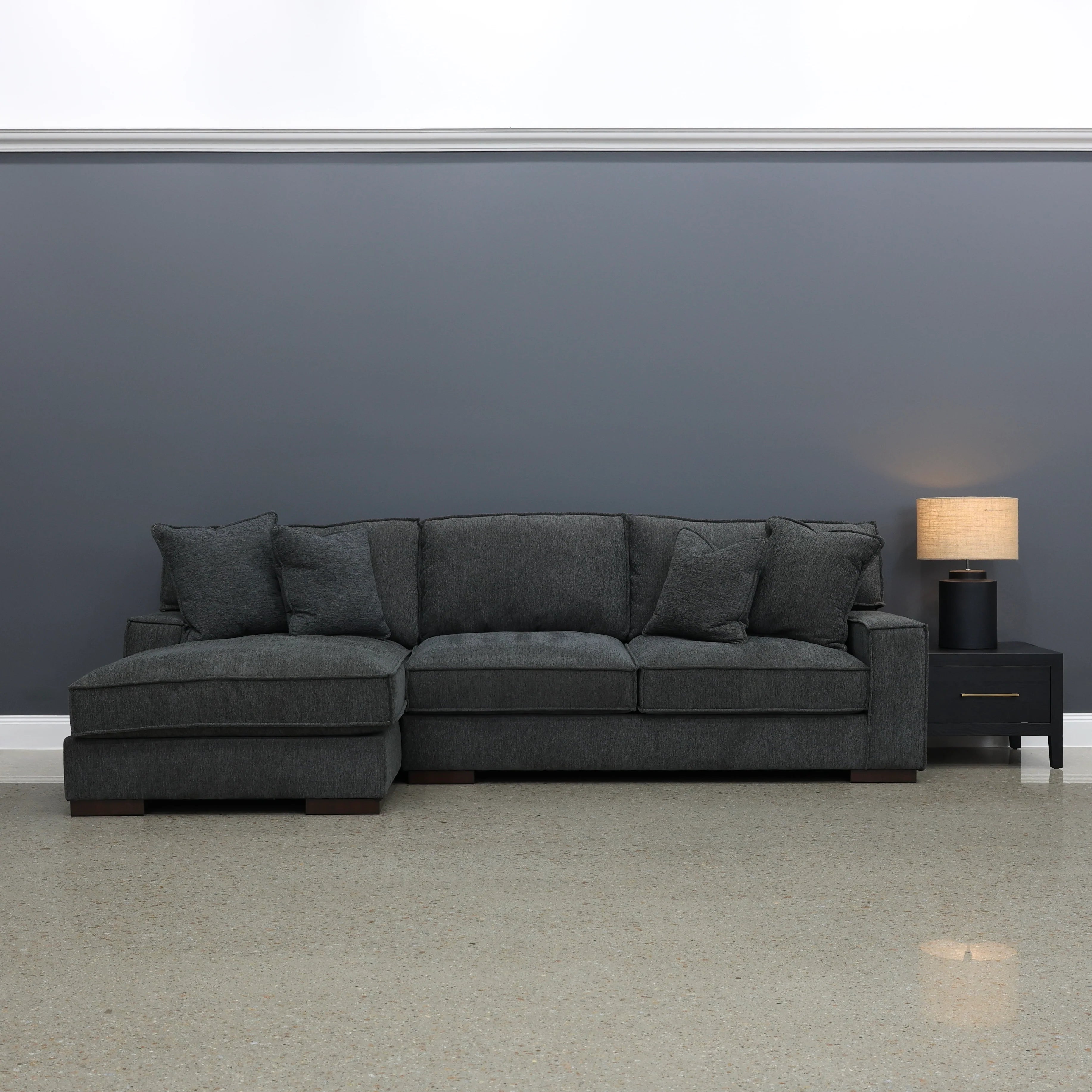 Gembrook LHF Sofa Chaise Dark Grey