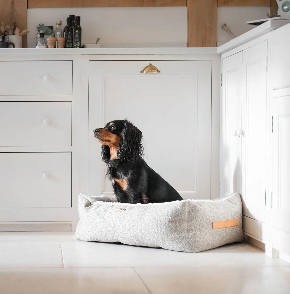 Box Bed in Sandstone