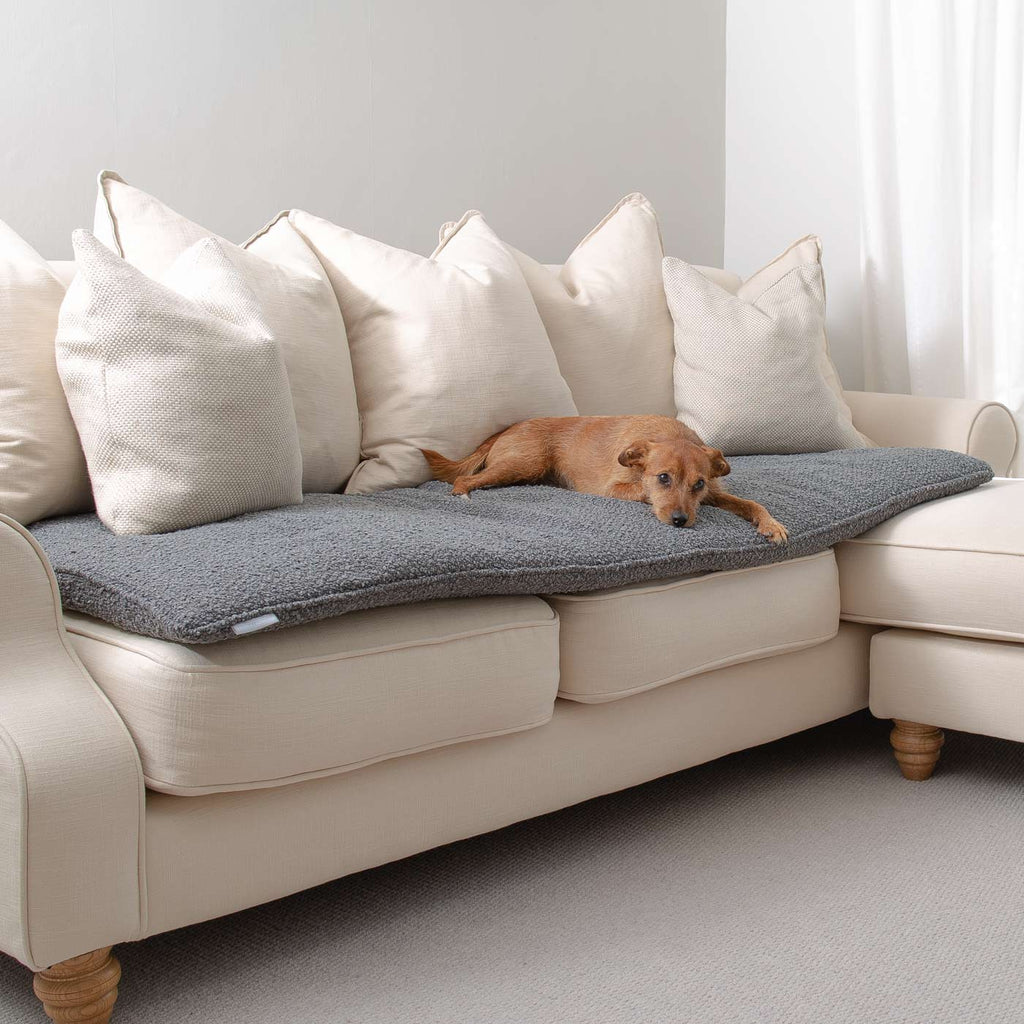 Couch Topper in Bouclé