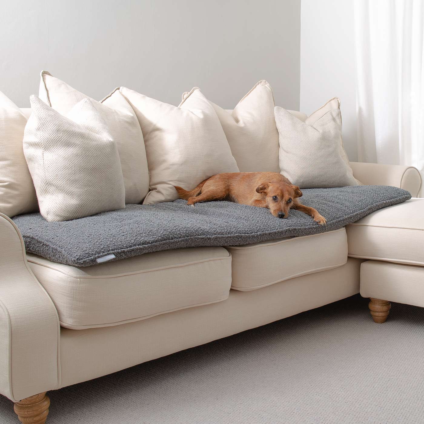 Couch Topper in Bouclé