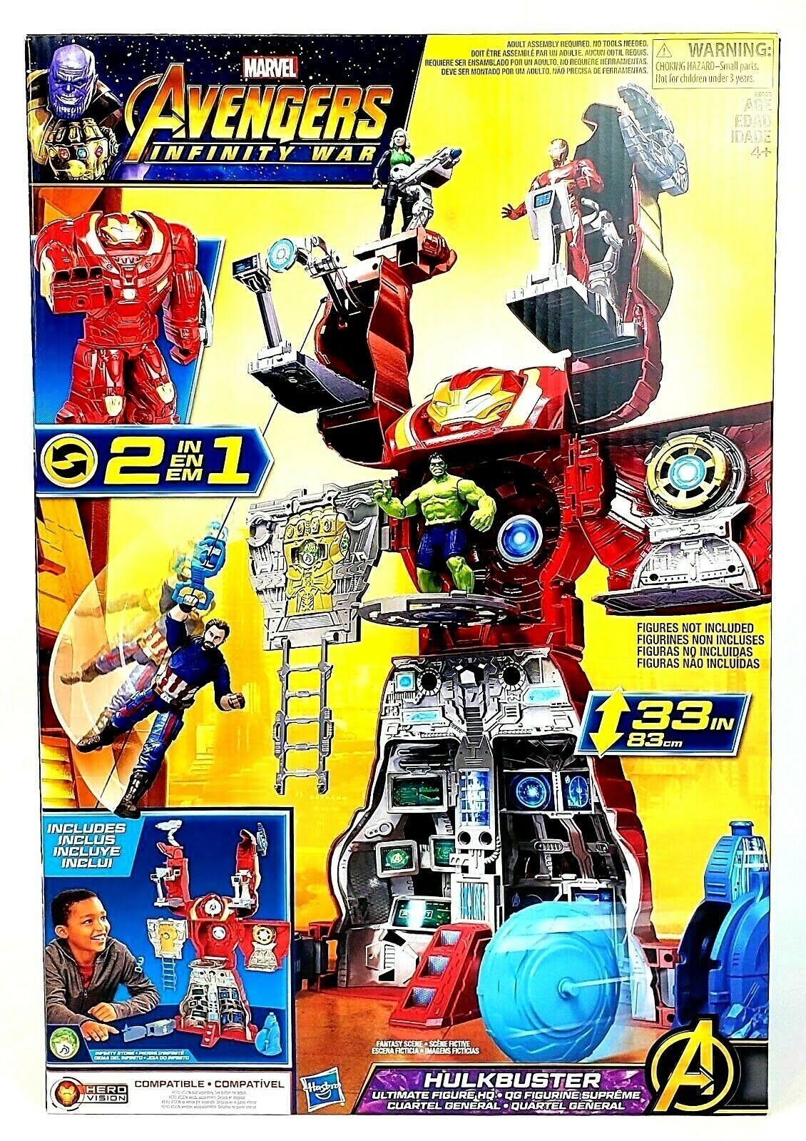 Hulkbuster Ultimate Figure HQ Playset with Target Tower and Roto-Blade Launcher