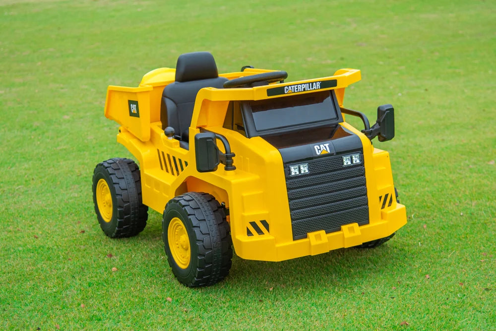 2026 CAT Dump Truck 12V Kids Ride On with Remote Control, Working Shovel & Realistic Construction Sounds With RC