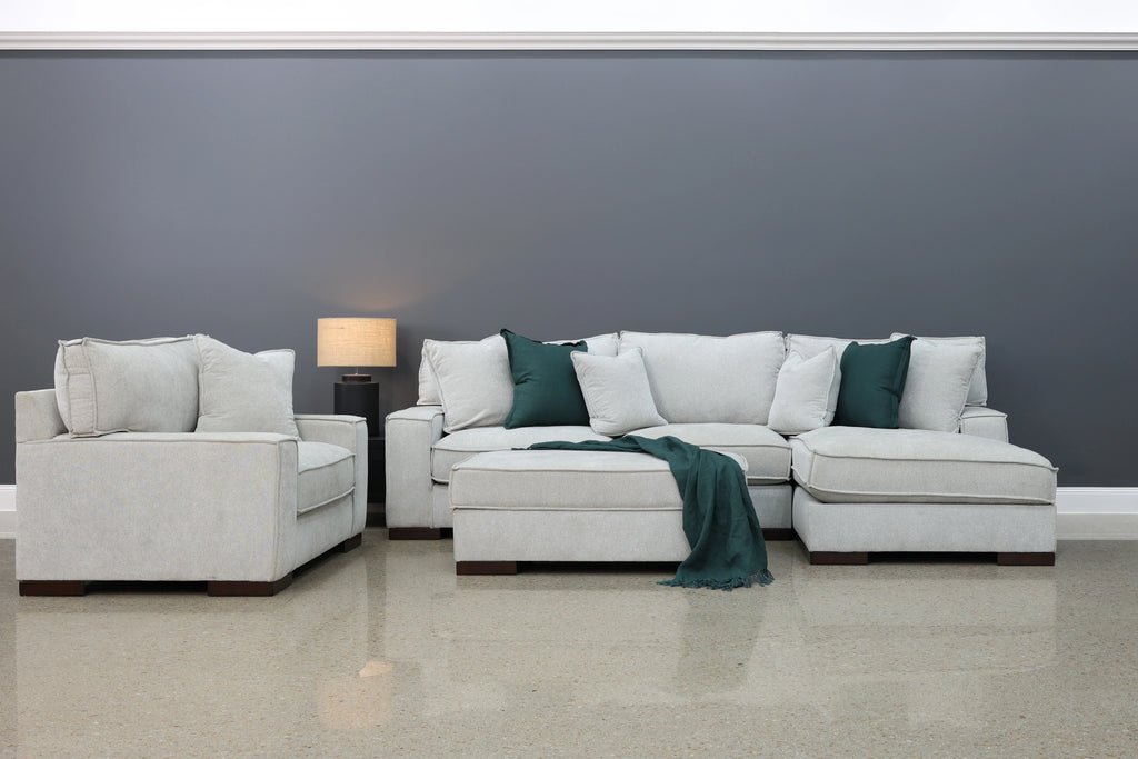 Gembrook RHF Sofa Chaise Light Grey
