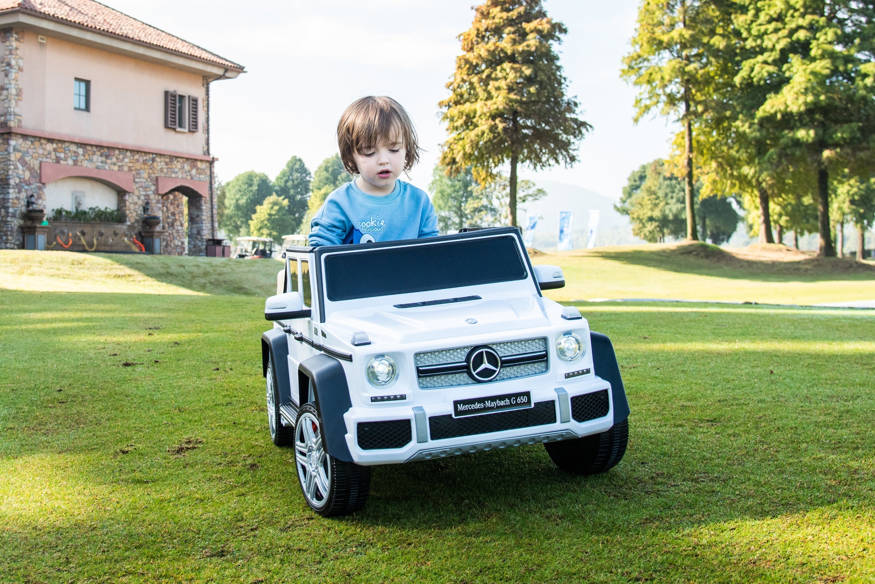 2026 Licensed 12V Mercedes Maybach G650s 4WD Kids Ride On 1 Seater Car with RC