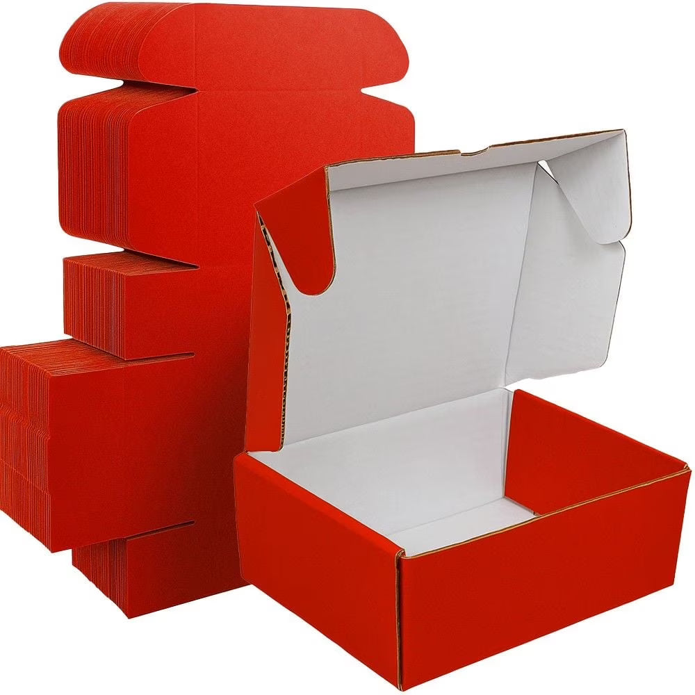 Ucanpack Corrugated Mailer Box Large Packing Supplies For Moving Red, 15 x 11 x 4" - 50 Pcs