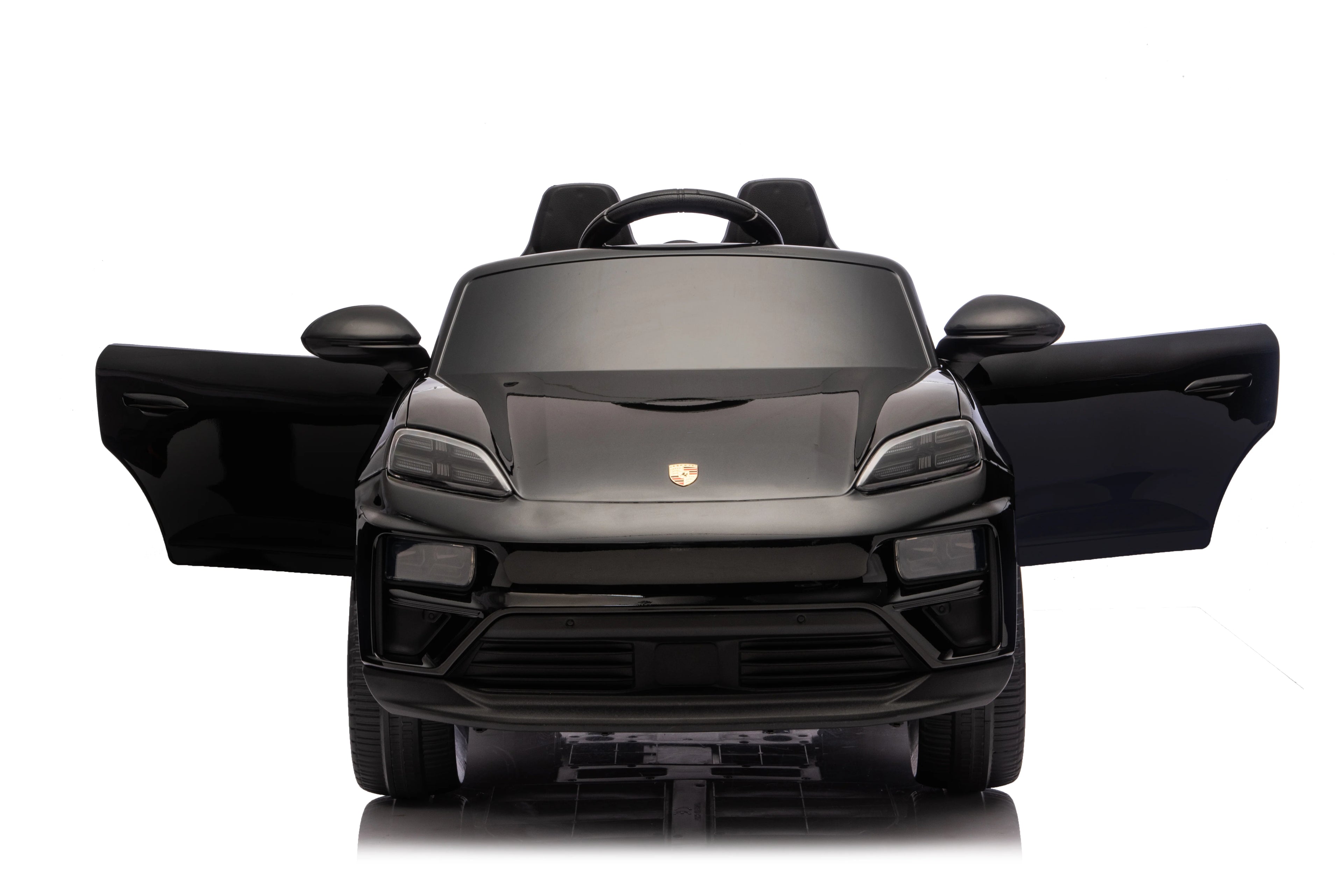 Licensed 24V Porsche Macan Turbo EV Kids Ride On One Seater cars, Rubber Tires, Leather Seat, with RC