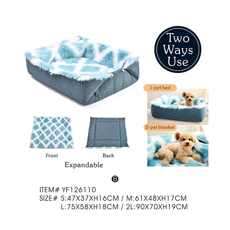 Long Plush Pet Bed Good Dog Bed And Mats