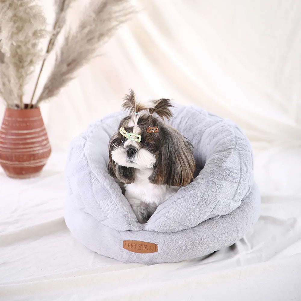 Dog Plush Bed Soft Cat Warm Bed
