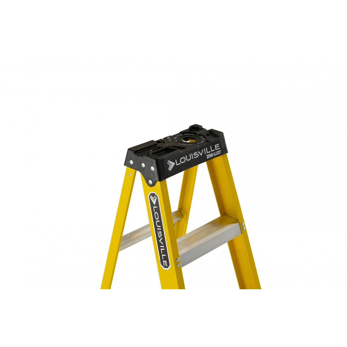 8-Ft. Fiberglass Step Ladder, 12-Ft. Reach, 250-Lb. Load Capacity
