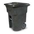 96-Gallon Outdoor Trash Can with Smooth-Rolling Wheels and Lid