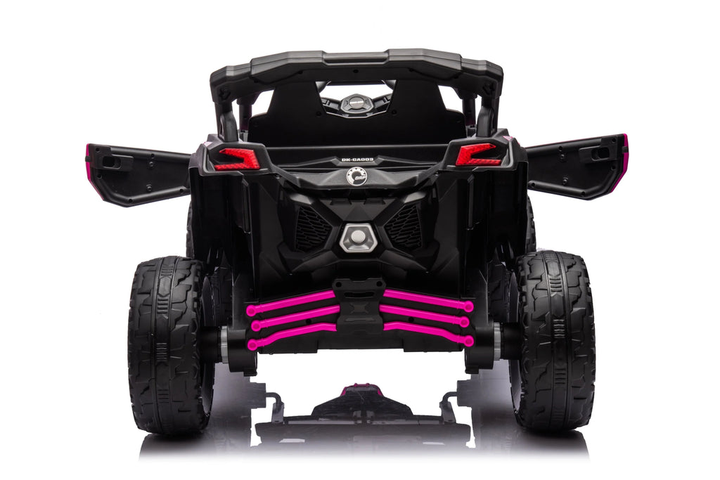 Licensed 24V Can Am Maverick Kids Ride On One Seater UTV, Rubber Tires, Leather Seat with RC