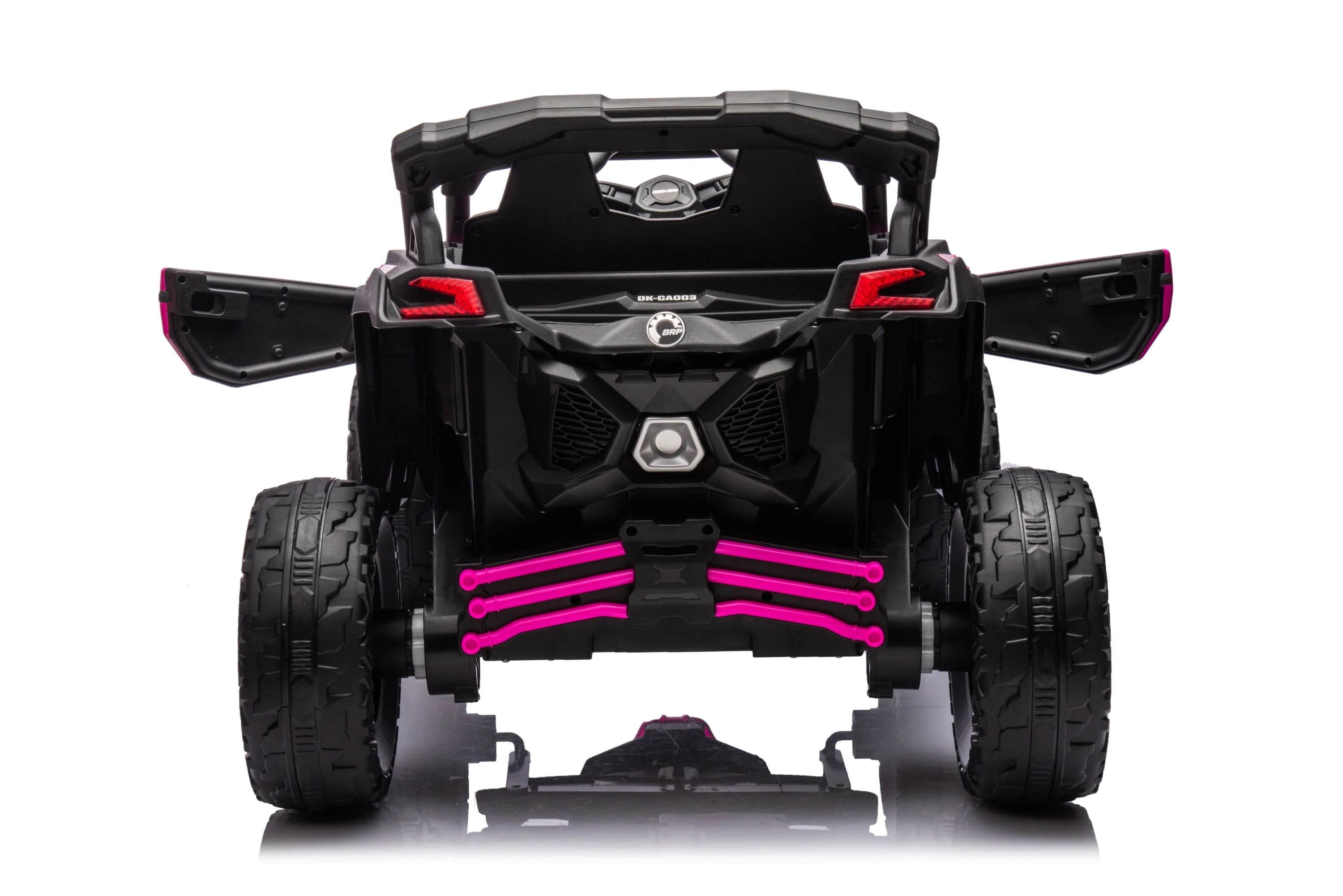 Licensed 24V Can Am Maverick Kids Ride On One Seater UTV, Rubber Tires, Leather Seat with RC