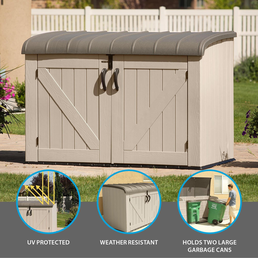 75-Cubic-Foot Horizontal Outdoor Storage Shed