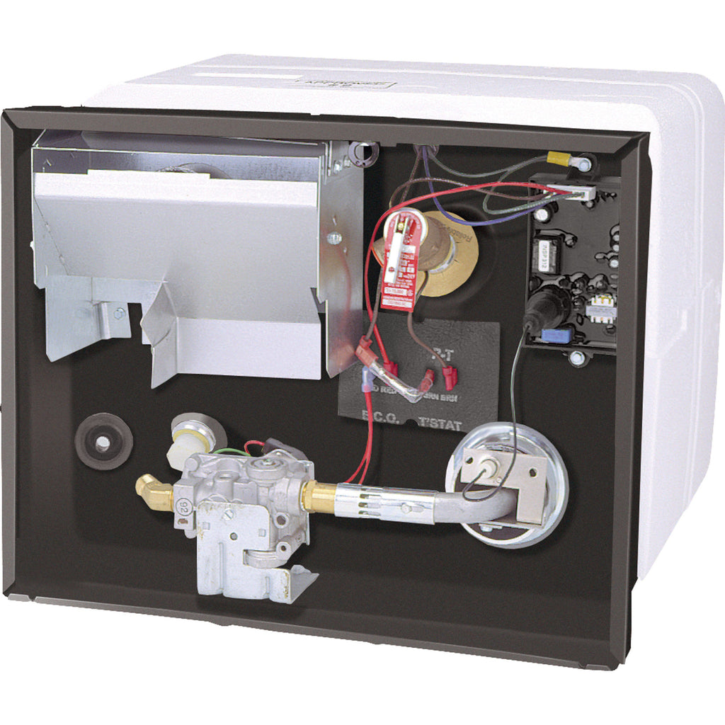 6-Gallon Gas RV Water Heater with U-Tube Design, Polar White