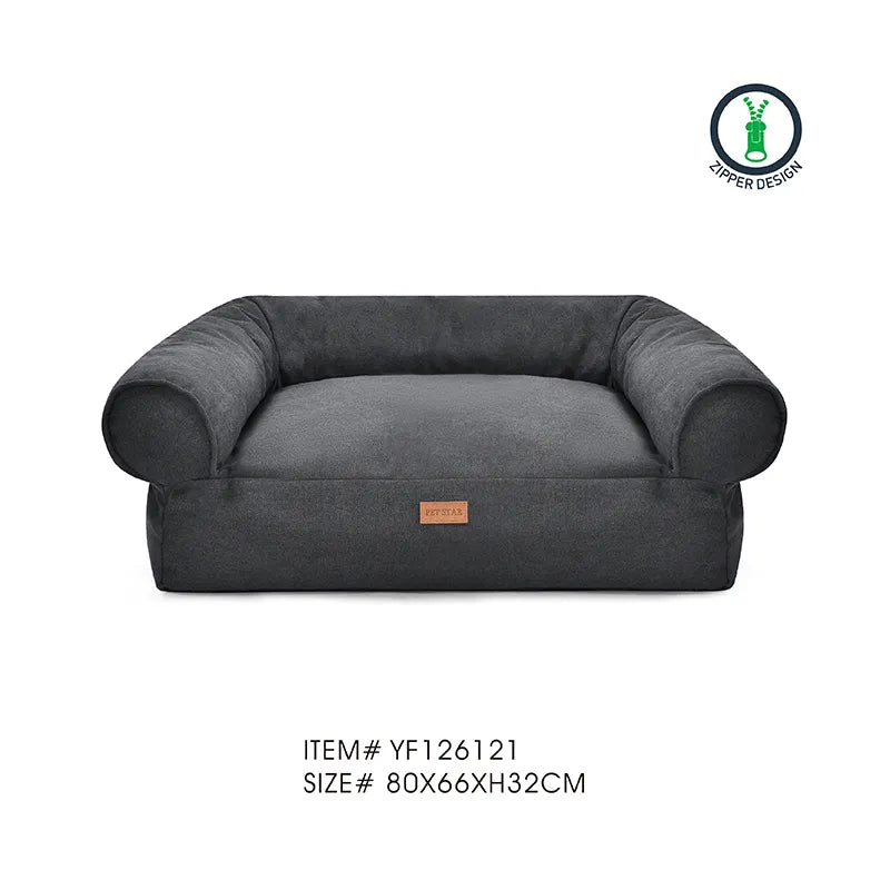 Dog Bed Bolster Sofa Style Dog Bed