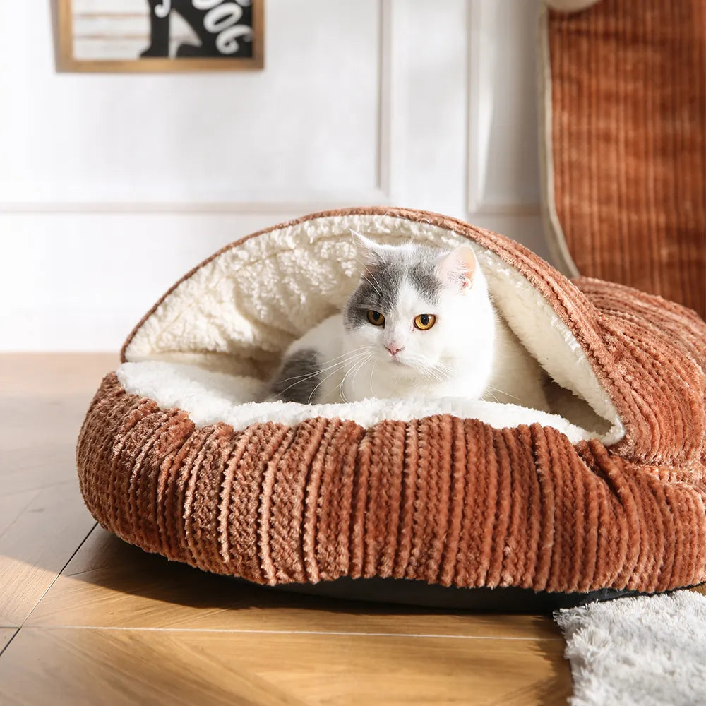 Large Hooded Pet Bed Dog Cat Bed
