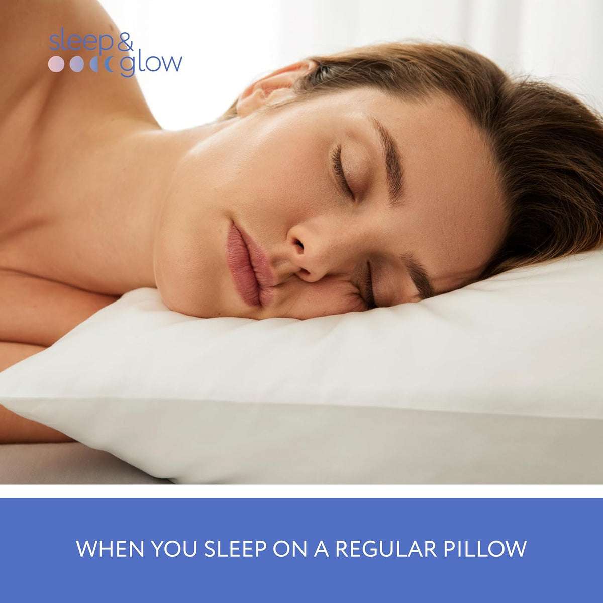 Anti-Aging Beauty Pillow, Adjustable Memory Foam Pillow with Ergonomic Contoured Design for Head and Neck Support