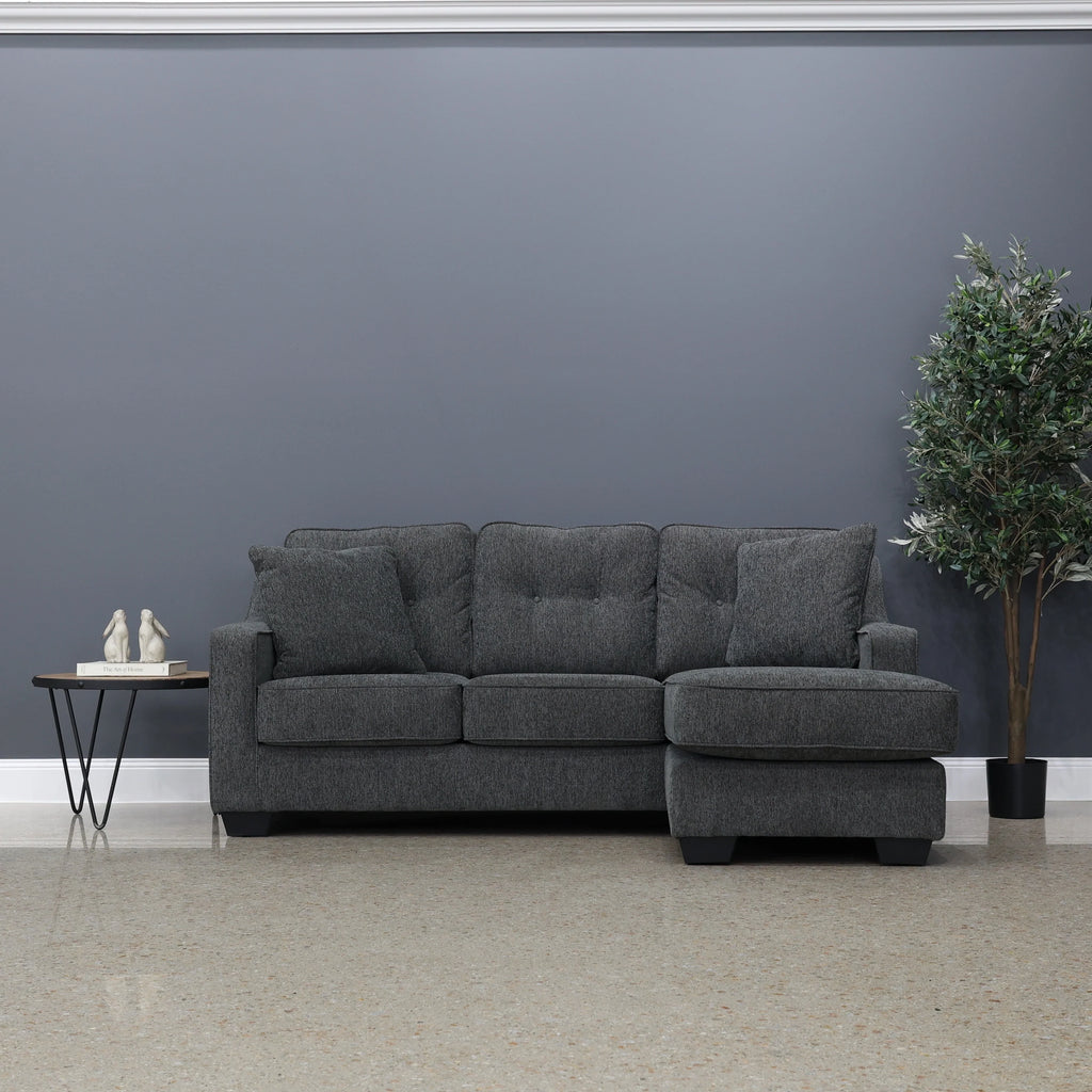 Victoria Sofa Chaise Dark Grey